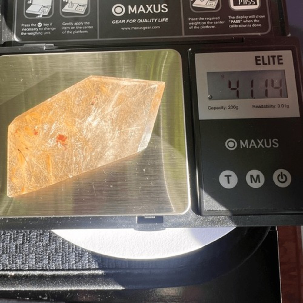 Golden Rutilated Quartz Crystal Freeform - Picture 12 of 16
